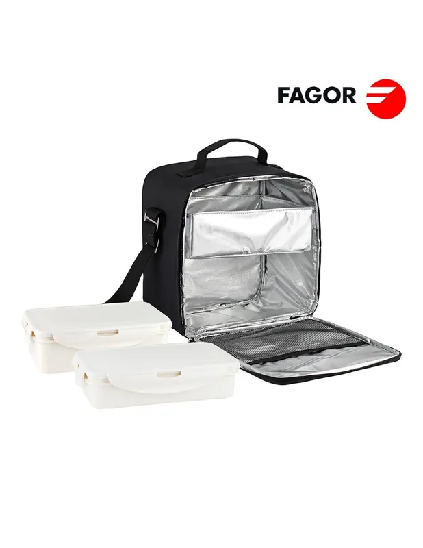 FAGOR Tappy Plus borsa refrigerata + 2 contenitori per il cibo (0,8L + 0,8L)