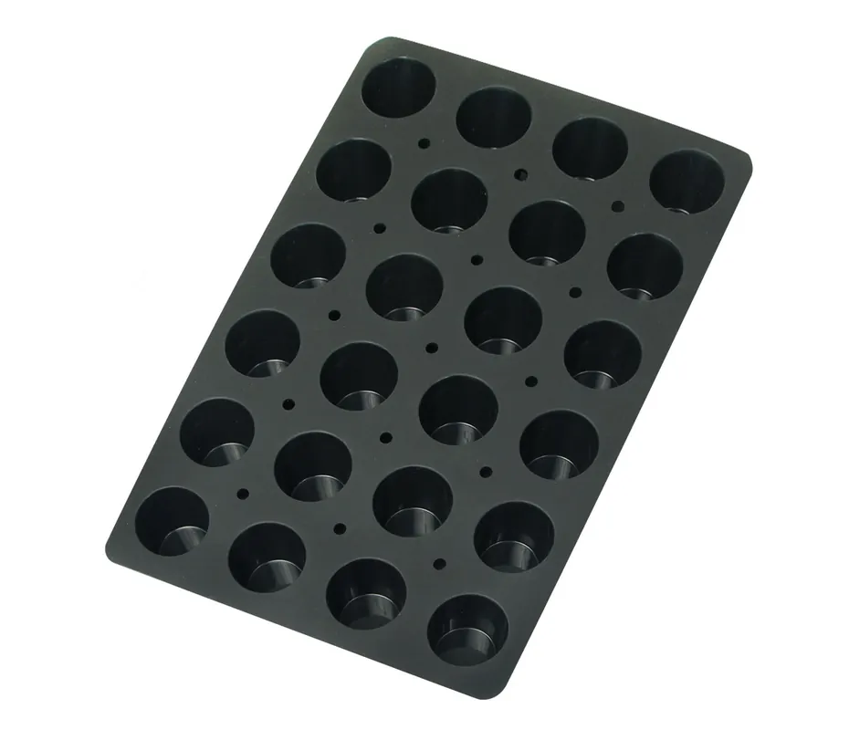 Stampo per muffin LACOR con 24 cavità nero 66766
