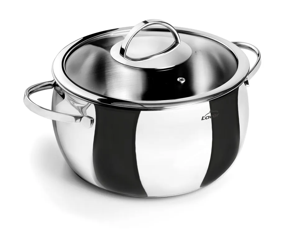 LACOR Pentola con coperchio Belly 79116