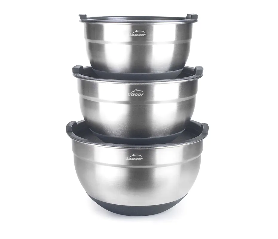 Set di 3 palline in acciaio inossidabile LACOR 60050