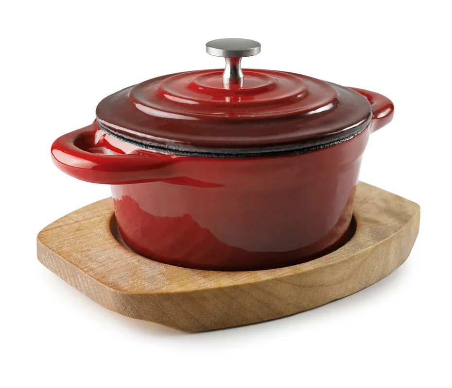 Mini casseruola rotonda LACOR con coperchio Magma rosso 25856