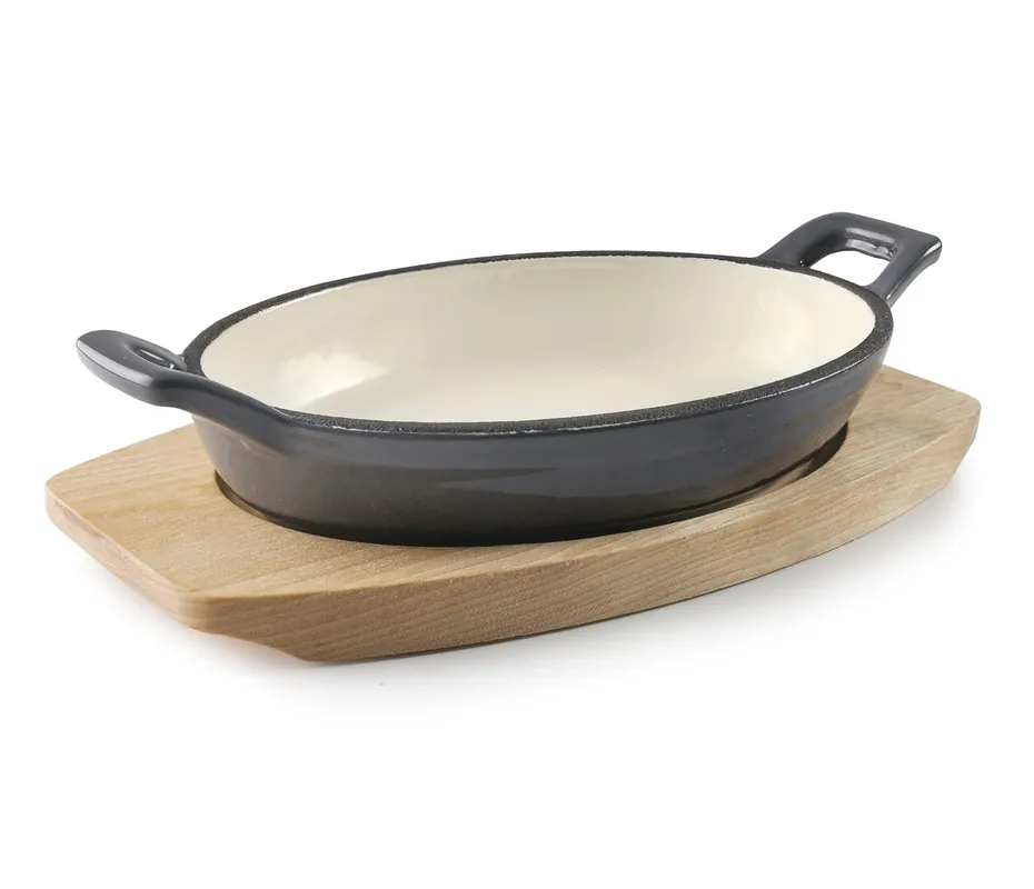 Mini casseruola ovale LACOR grigio magma 25842