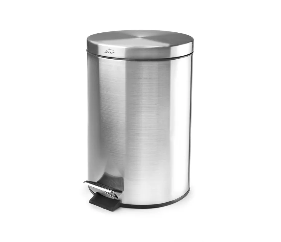 Cestino per la carta con pedale LACOR Inox 63303