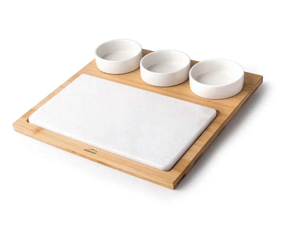 LACOR Tavola in marmo e bambù 61040