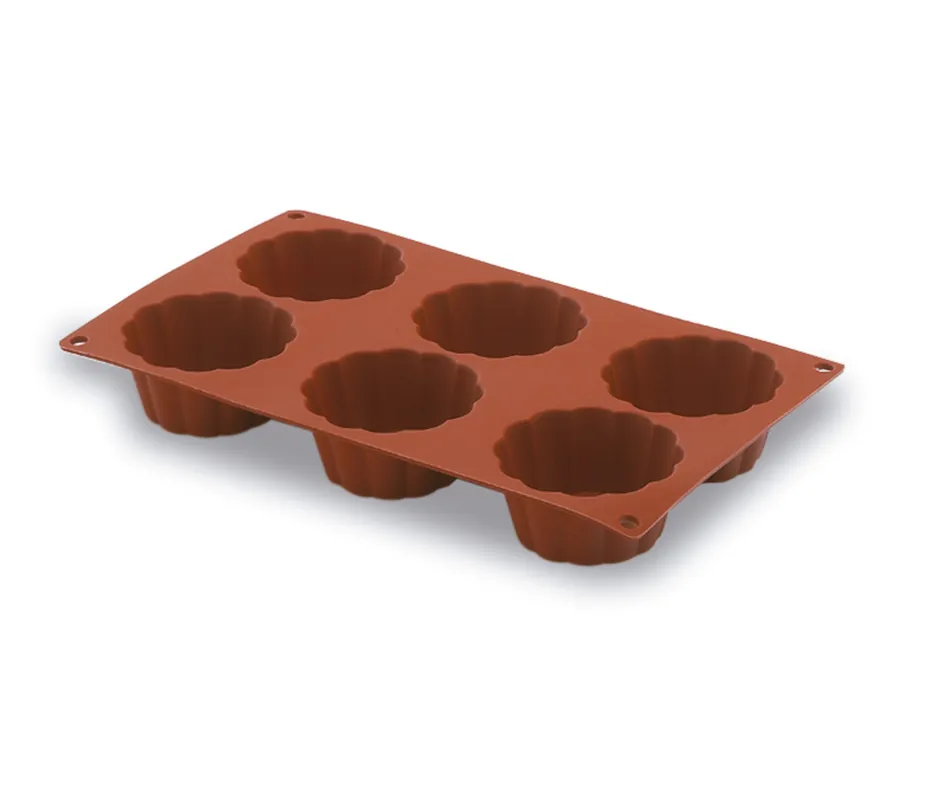 Stampo per briochette LACOR con 6 cavità Pastryflex 66820