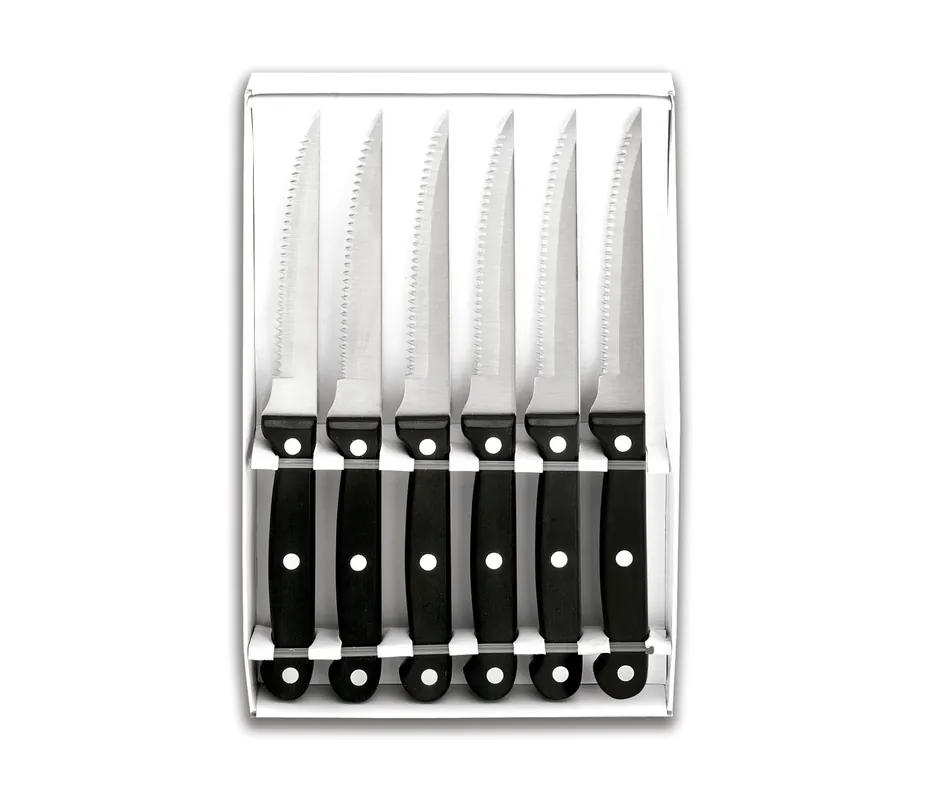 LACOR Set di 6 coltelli da bistecca 39060