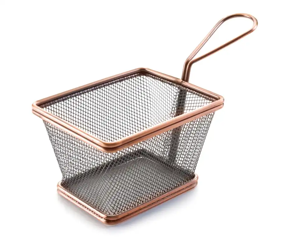 Mini cestino quadrato per snack in bronzo LACOR 61067