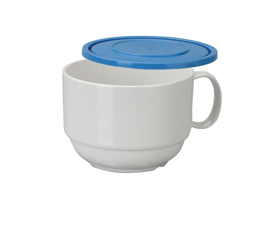LACOR Tazza per la colazione in policarbonato con coperchio 66936