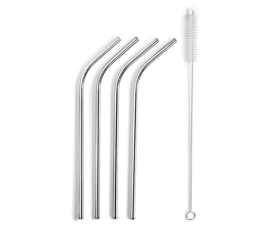 Set di 4 cannucce + spazzola LACOR Inox 63131