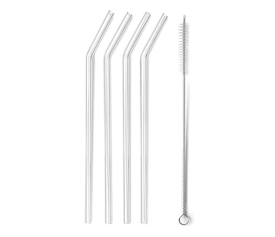 Set di 4 cannucce + spazzolino LACOR Glass 63133