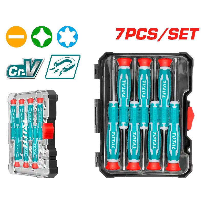 Set 7 giraviti di precisione in box