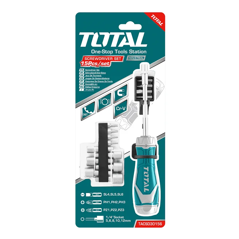 Set giravite a cricchetto 15 in 1