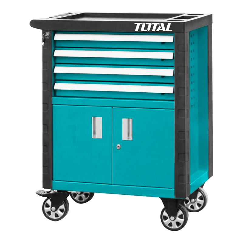 Carrello portautensili vuoto con 4 cassetti + antine