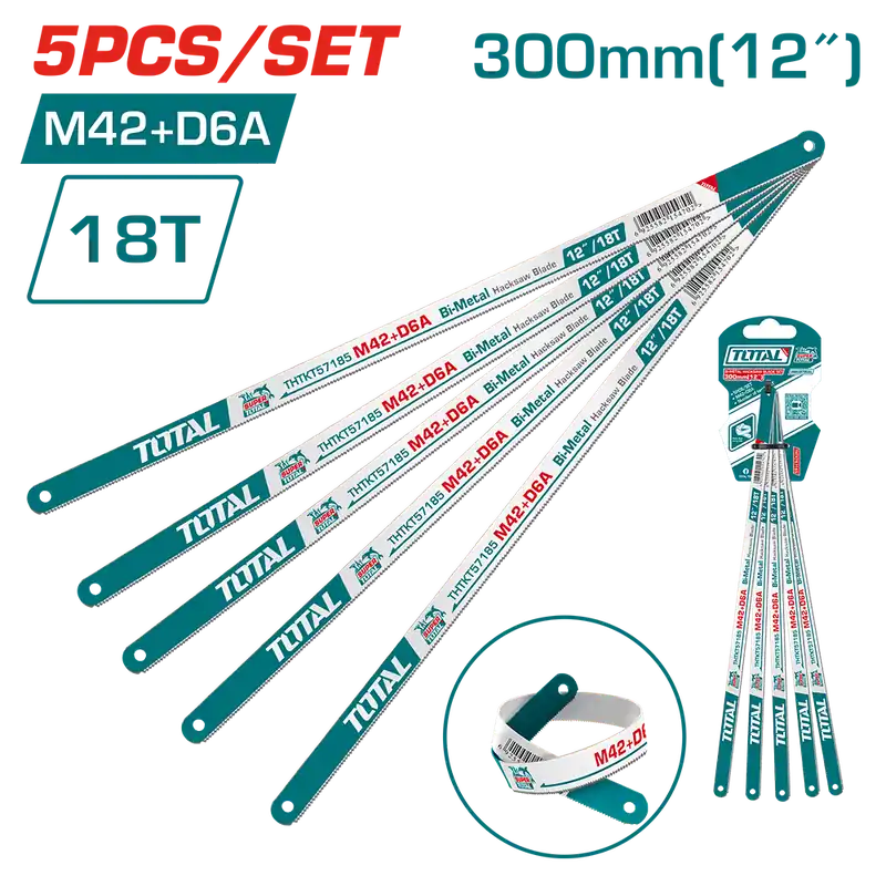 Lama bimetallica per seghetto 300 mm 18 denti