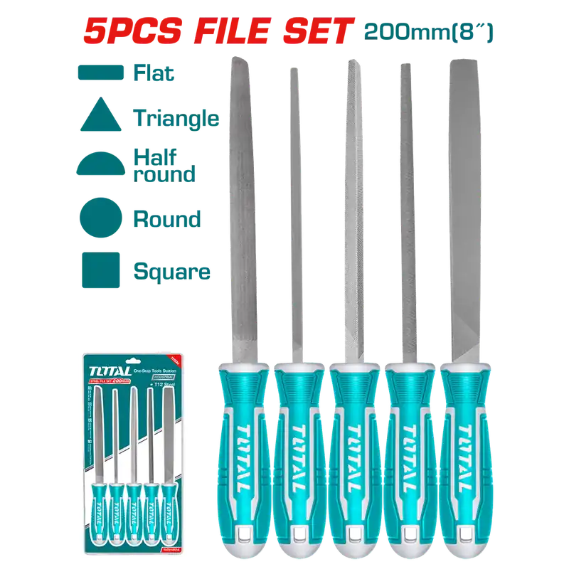 Set 5 lime con impugnatura