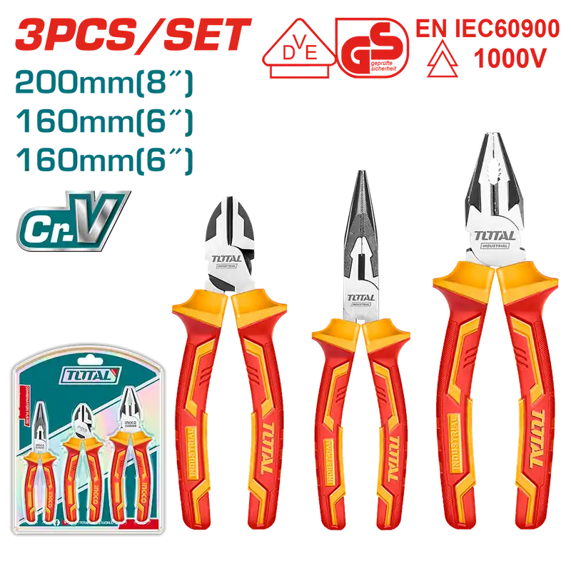 Set 3 pinze isolate