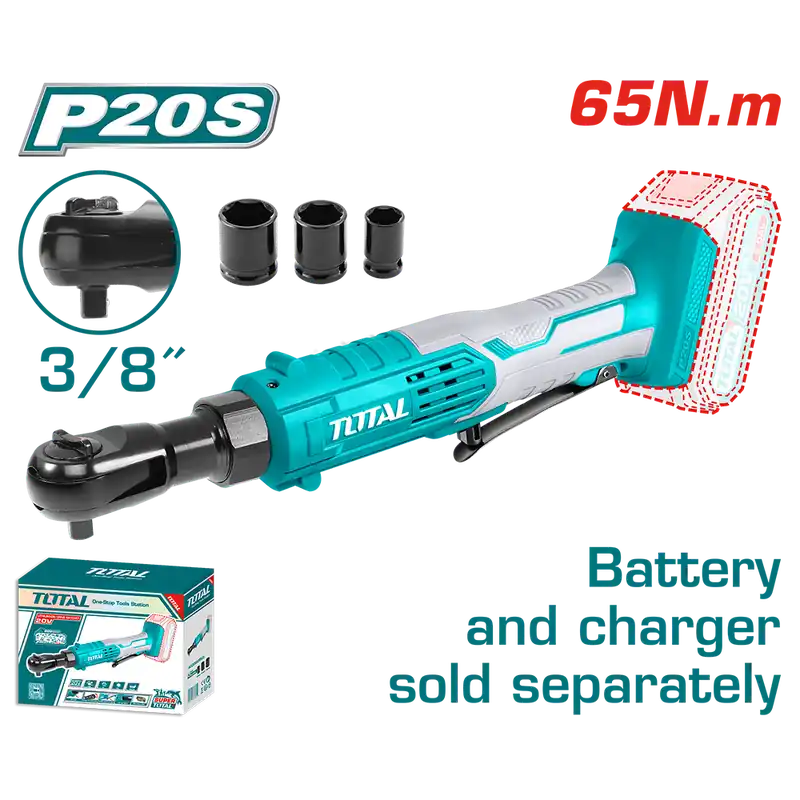 Cricchetto 3/8" a Batteria, 20 V
