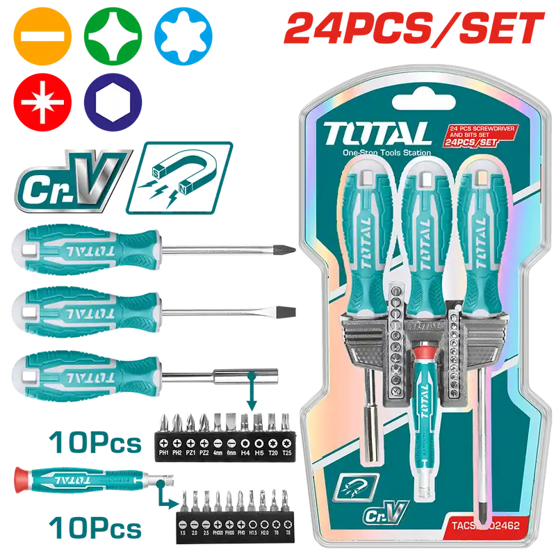 Set di giraviti portainserti, 24 pezzi