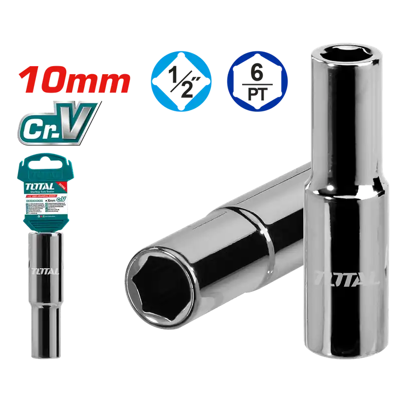 Chiavi a bussola lunga da 1/2” con bocca esagonale