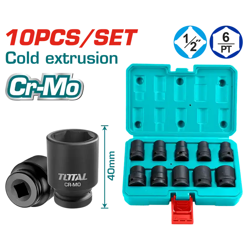 Bussole Impact 1/2”, 10 pezzi