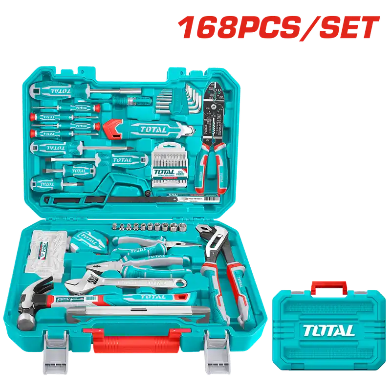 Set di Utensili Manuali in Valigetta da 168 Pezzi