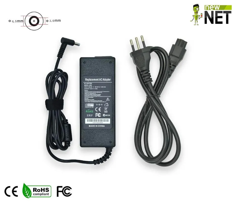 Alimentatore 90W per HP Probook – 19.5 V / 4.62 A – 4.5 x 3.0 mm