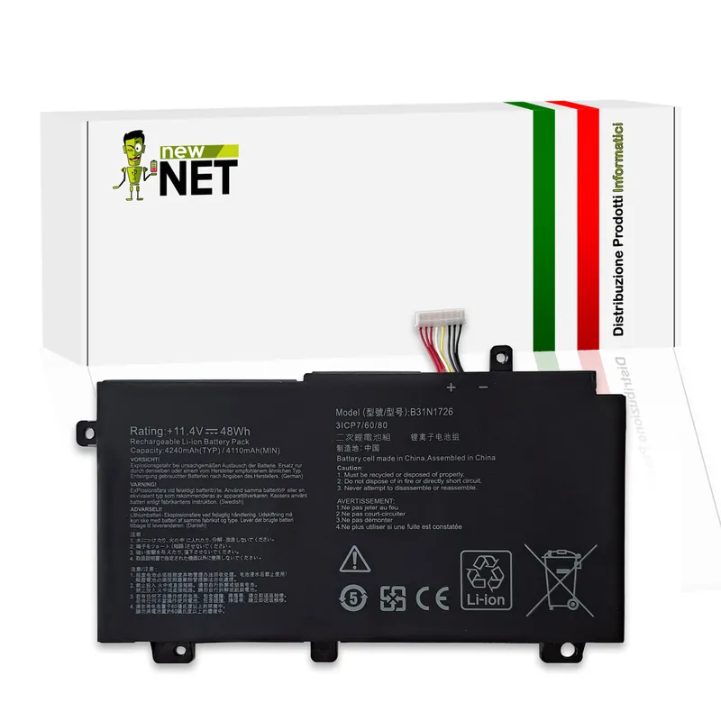Batteria B31N1726 48Wh per ASUS ROG Strix G – 11.4V / 4240mAh