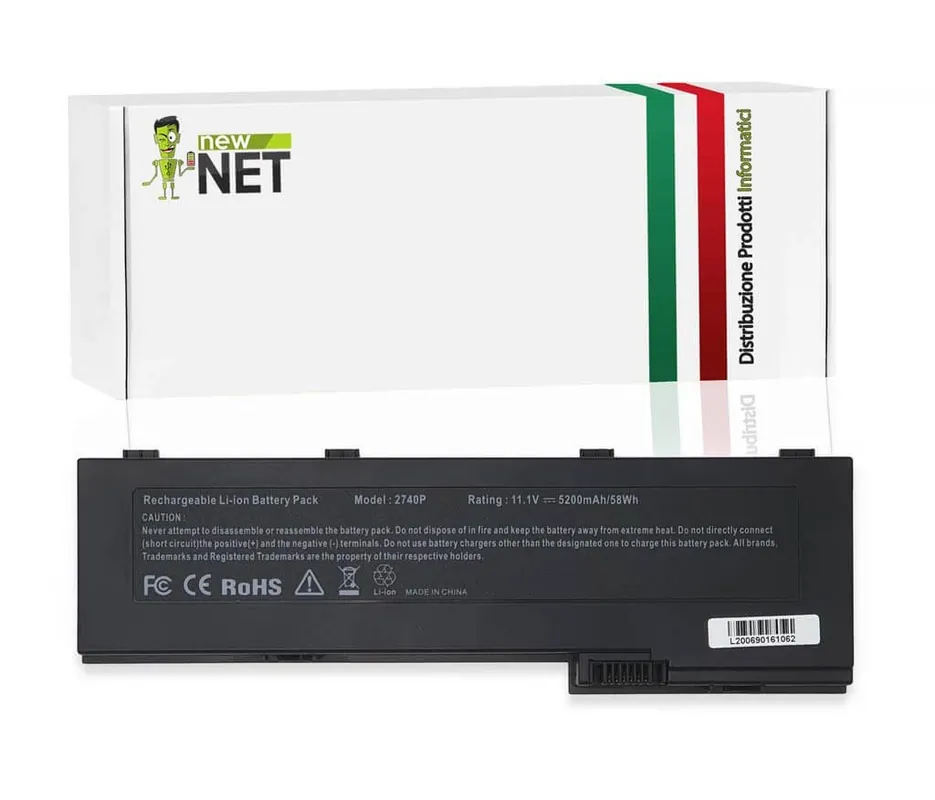 Batteria 58Wh per HP Elitebook 2740p – 10.8-11.1 V / 5200 mAh