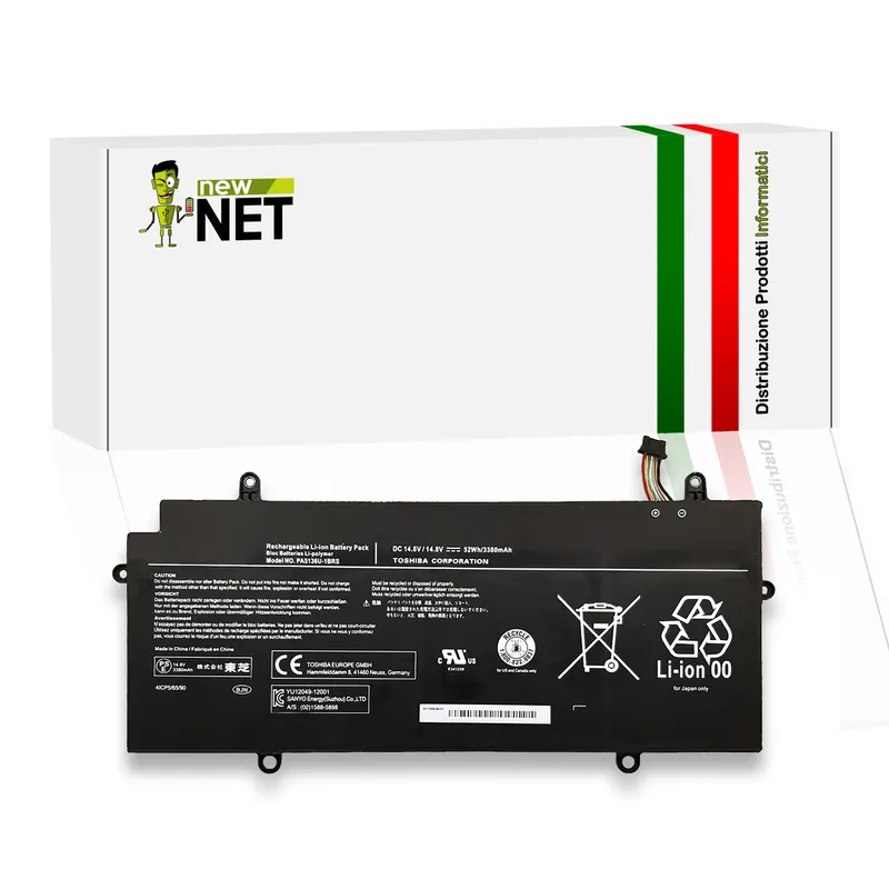 Batteria PA5136U-1BRS 52Wh per Toshiba Portégé / Satellite Z30 – 14.8V / 3380mAh