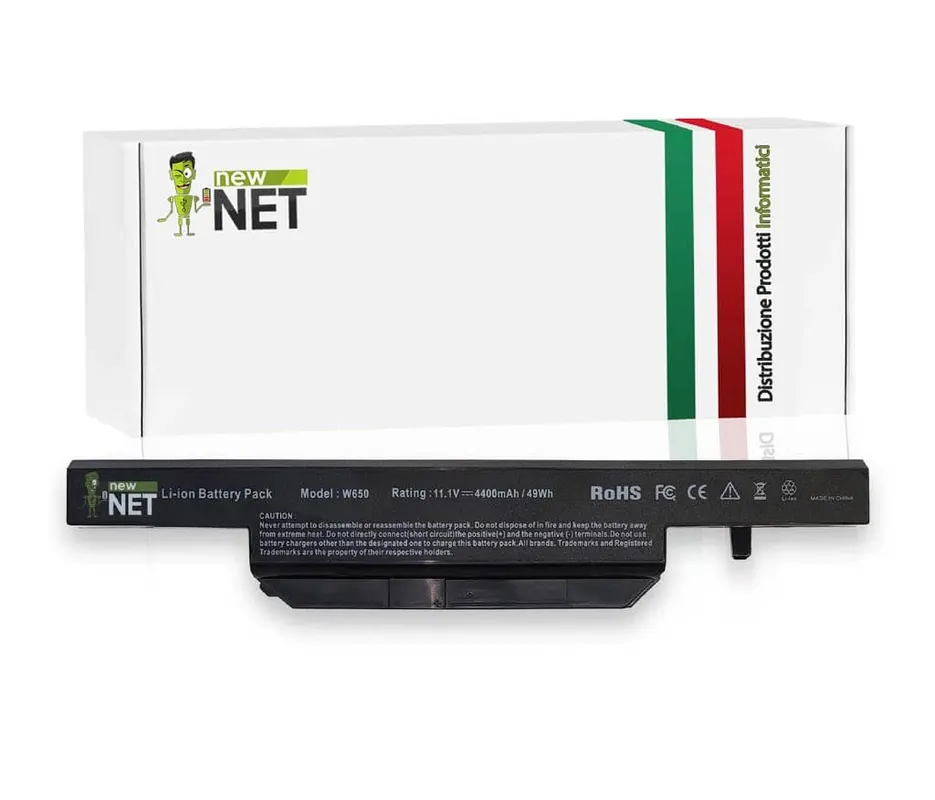 Batteria 49Wh per Clevo W650 – 10.8-11.1 V / 4400 mAh