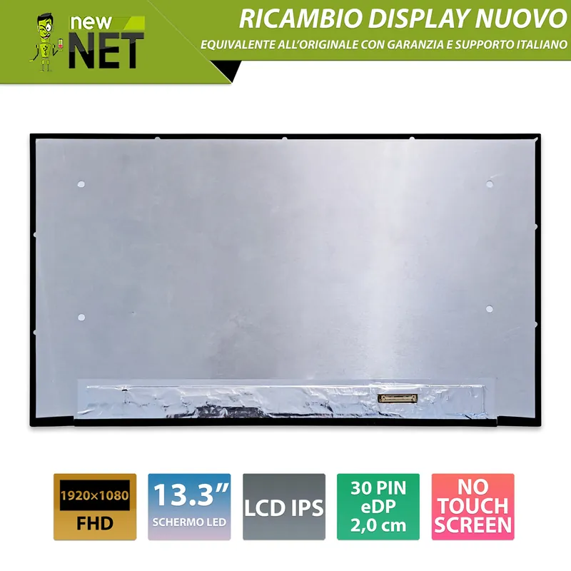 Display B133HAN05.C LCD IPS 13.3 pollici 30 pin eDP 20mm, 1920×1080 FHD