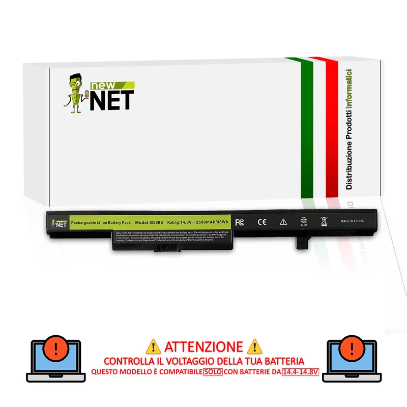 Batteria 38Wh per Lenovo IdeaPad B50 Serie – 14.4-14.8 V / 2600mAh