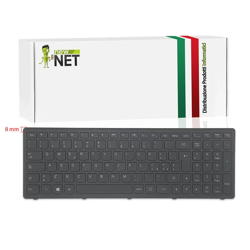 Tastiera per Lenovo Ideapad G505s con Frame Nero