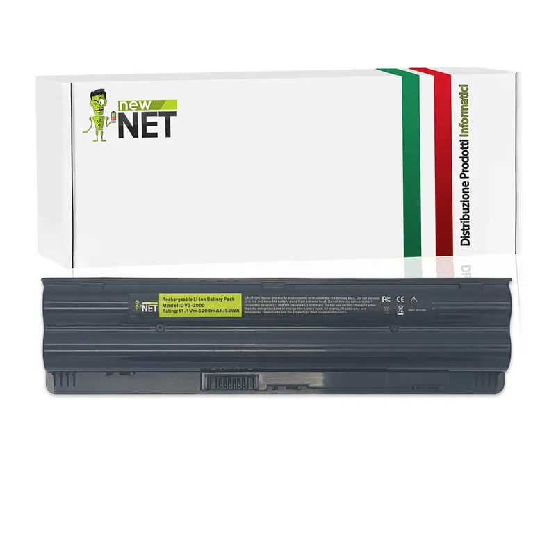 Batteria 56Wh per Hp Pavilion DV3-2000 Serie – 10.8-11.1 V / 5200mAh
