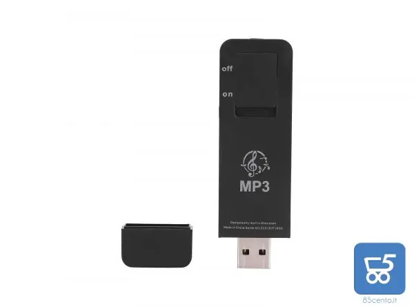 Lettore Mp3 Stick Music USB Mini Musicale Portatile Sportivo Supporta Scheda di memoria Max da 32 Gb