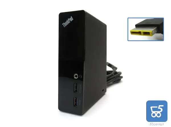 LENOVO ThinkPad OneLink Pro Dock 4 USB 3.0 2 USB 2.0 DisplayPort RJ45 DVI-I – No Alimentatore
