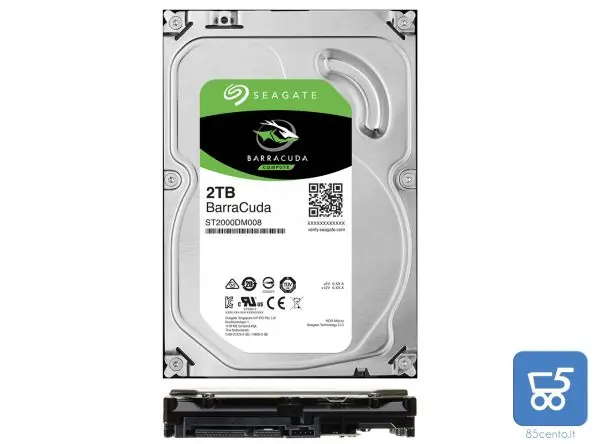 Hard Disk Interno SATA 3,5″ Seagate Barracuda 2 TB Modello St2000DM008 HDD