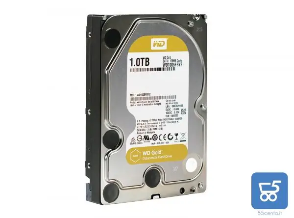 Hard Disk Sata 3.5″ interno Western Digital Gold da 1TB 1000Gb – WD1005FBYZ – Data Center HDD