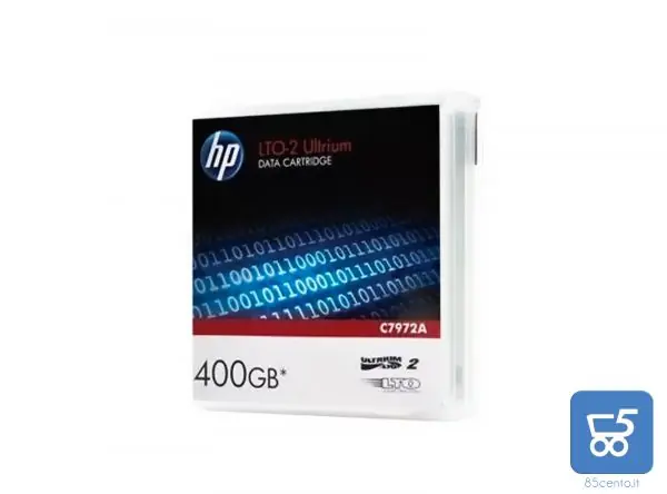 Cartuccia dati HP Originale C7972A LTO2 Ultrium Data Cartridge 400GB