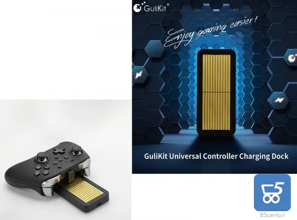 Caricabatterie GuliKit NS23 per PS5 PS4 Xbox One Switch Pro Controller di gioco Gamepad Controller universale Dock di ricarica stazione di ricarica