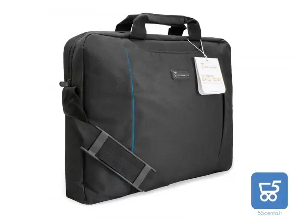 Borsa Notebook 15,6″ Techmade Nera Portadocumenti Porta Pc per Lenovo Dell Asus HP da 14″ a 15,6″ Modello TM-PCBAG-BKB Profilo Blu