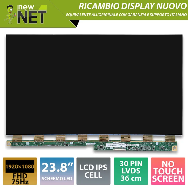 Display LCD IPS LC238LF1L01 23.8″ FHD 75Hz 30 pin LVDS 36mm – pannello CELL senza retroilluminazione
