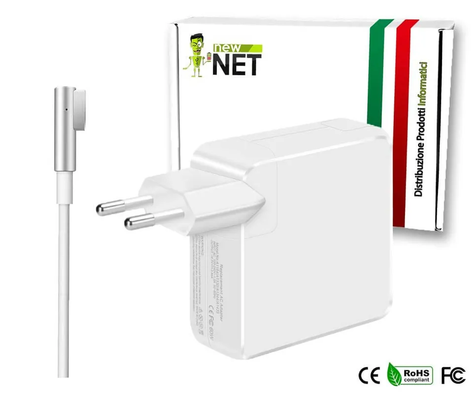 Alimentatore 60W per Apple Macbook – 16.5 V / 3.65 A – MagSafe 1 a “L”