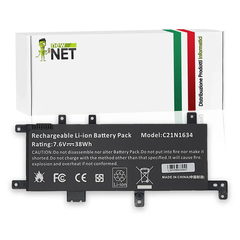 Batteria 65Wh per Asus Vivobook X542 Serie – 7.6 V / 5000 mAh