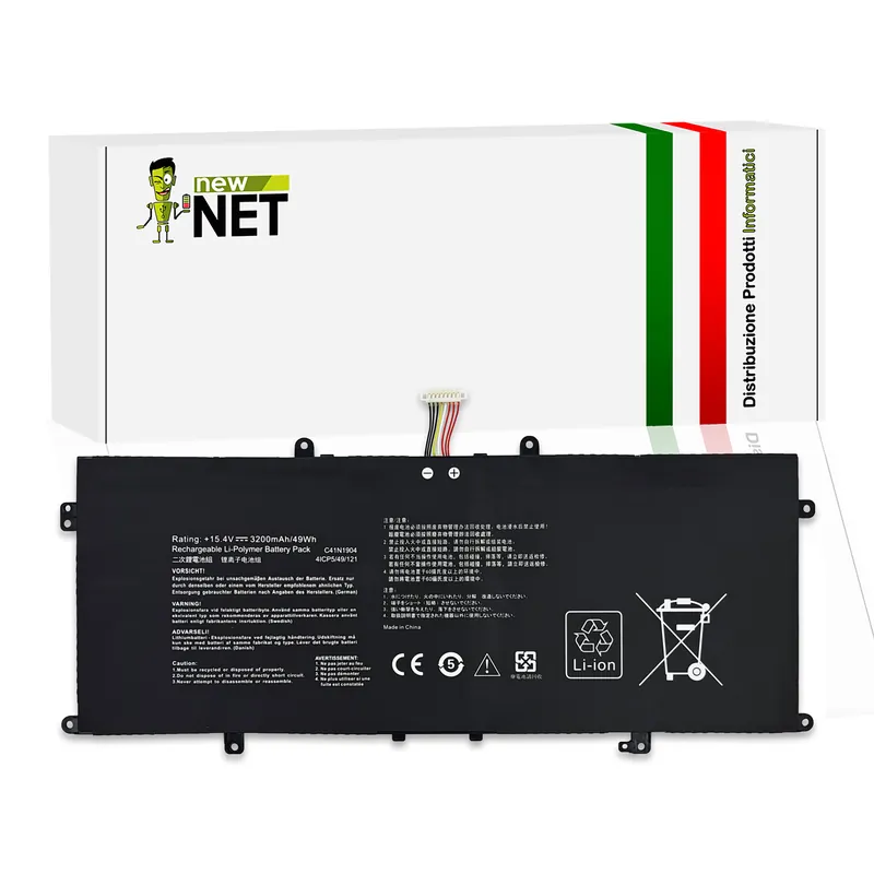 Batteria C41N1904 per ASUS Zenbook 14 – 15.4V, 3200mAh, 49Wh