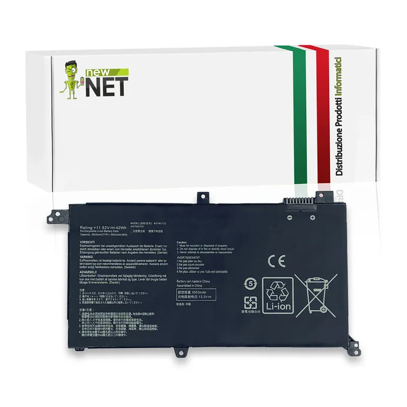 Batteria B31N1732 per Asus Vivobook – 11,52 V / 3653 mAh