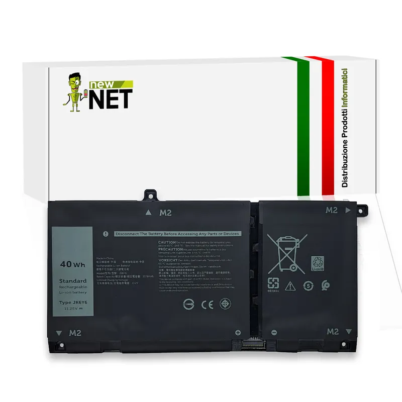 Batteria JK6YS 40Wh per Dell Latitude 3410, 3510 – 11.25V / 3378mAh