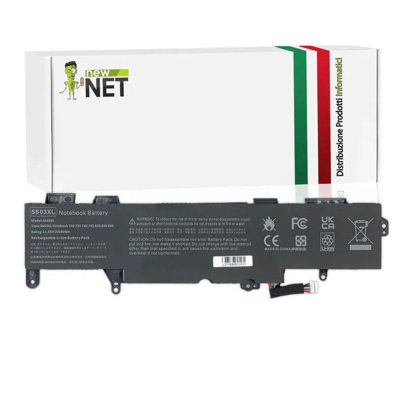 Batteria per HP Elitebook SS03XL – 11.55 V / 4330 mAh