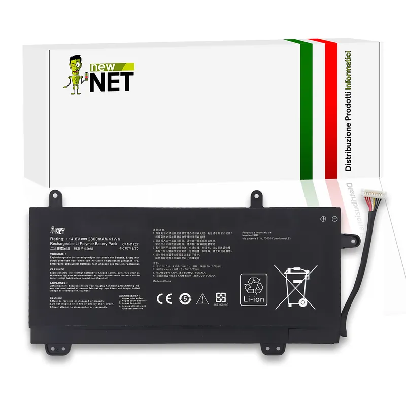 Batteria C41N1727 per ASUS ROG Zephyrus M – 14.8V, 2800mAh / 41Wh
