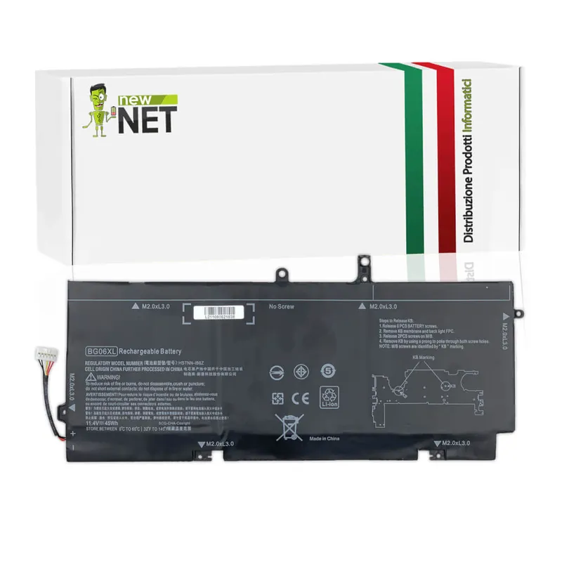Batteria BG06XL per Hp Elitebook – 11.4 V / 3947 mAh